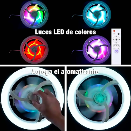 💡❄️ FOCO VENTILADOR 3 EN 1 CON AROMATIZADOR – TECNOLOGÍA INTELIGENTE PARA TU HOGAR